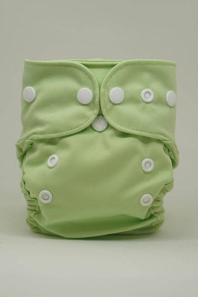 Reusable Cloth Diaper for Newborns - Green