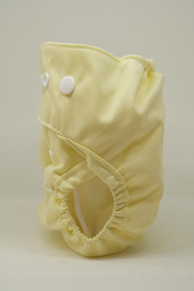 Reusable Cloth Diaper for Newborns - Yellow