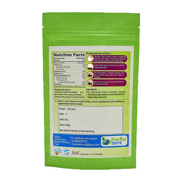 Rice and Moong Dal Mix - Organic Baby Food