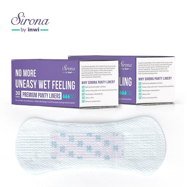 SIRONA Ultra-Thin Premium Panty Liners (Regular Flow)  30 Counts