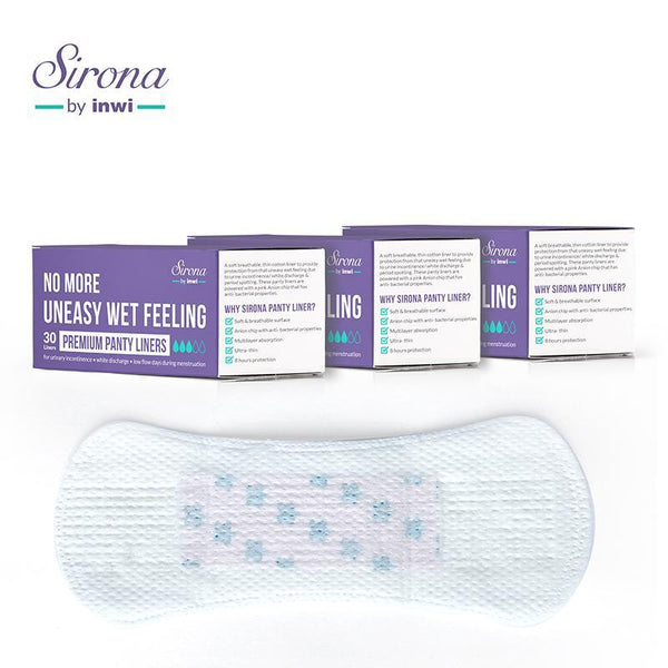 SIRONA Ultra-Thin Premium Panty Liners (Regular Flow)  30 Counts