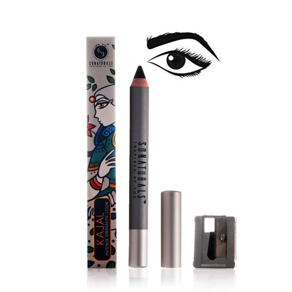 Natural Black Kajal Enriched with Camphor and Vitamin E