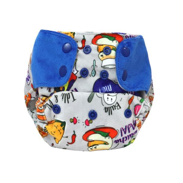Reusable, Supersoft Cover Diaper 'Easy Tabs' with 1 Dry-Feel Organic Cotton Soaker (Inserts) - Wandering Foodie