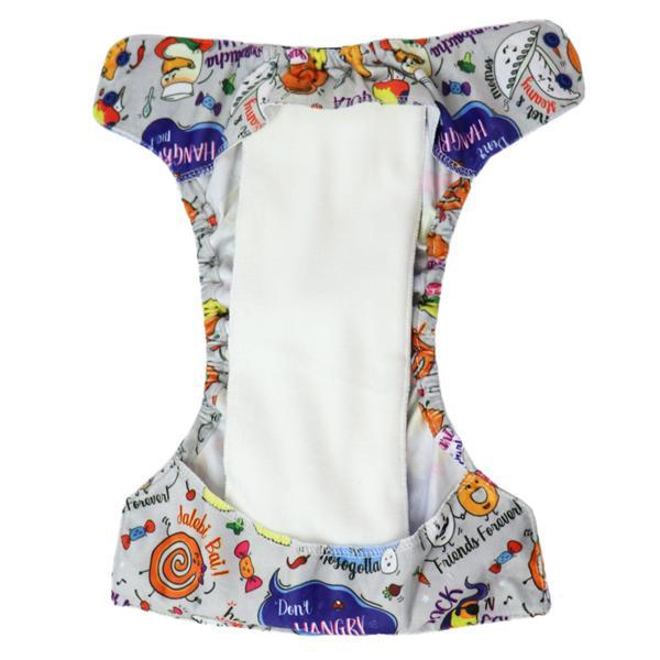 Reusable, Supersoft Cover Diaper 'Easy Tabs' with 1 Dry-Feel Organic Cotton Soaker (Inserts) - Wandering Foodie