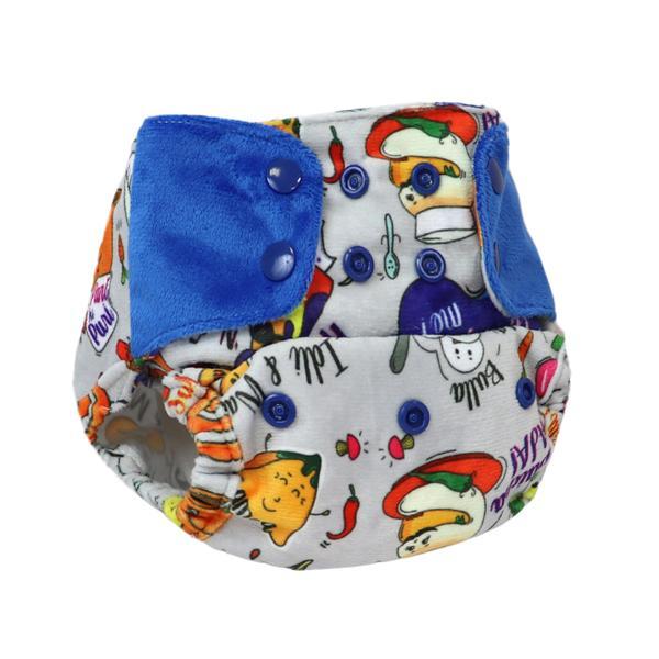 Reusable, Supersoft Cover Diaper 'Easy Tabs' with 1 Dry-Feel Organic Cotton Soaker (Inserts) - Wandering Foodie