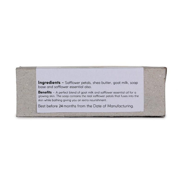 Safflower Petal and Goat Milk Natural Soap, 100g