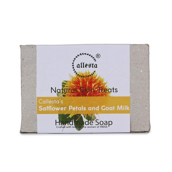 Safflower Petal and Goat Milk Natural Soap, 100g