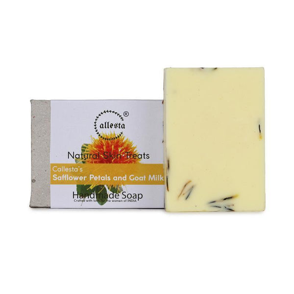 Safflower Petal and Goat Milk Natural Soap, 100g