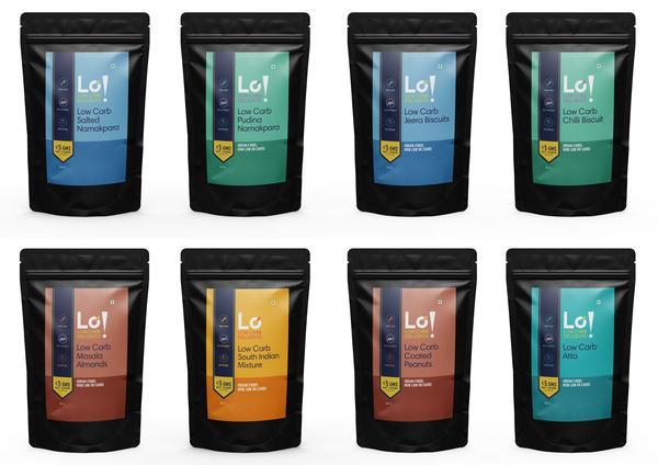 Sampler Pack of 8 Low Carb Foods, 90g each