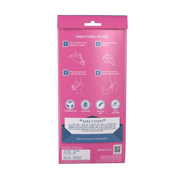 Stand and Pee - Disposable Portable Urination Funnel for Female (Pack of 100)