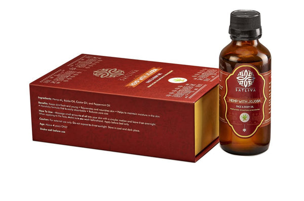 Natural Hemp with Jojoba Body & Face Oil