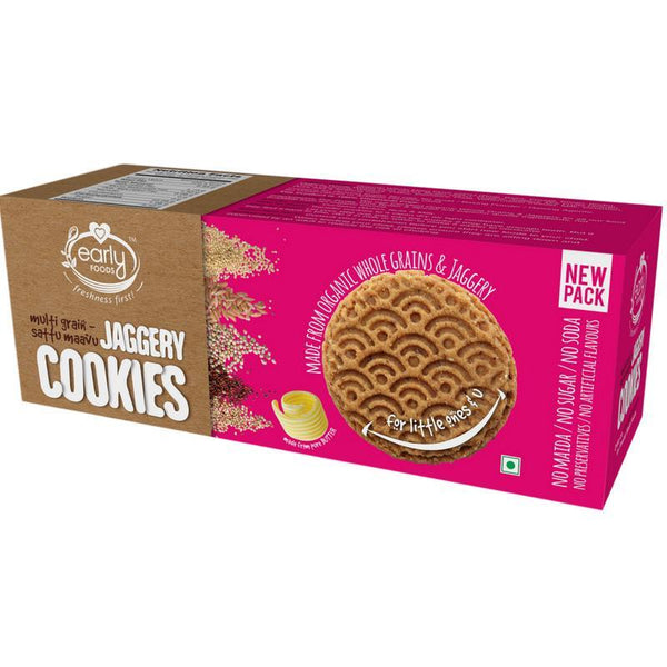 Multi-Grain Sattu Mavu Jaggery Cookies, 150g