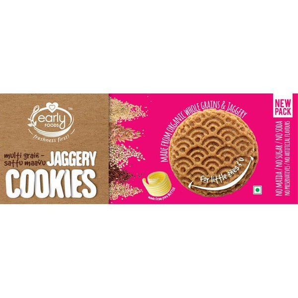 Multi-Grain Sattu Mavu Jaggery Cookies, 150g