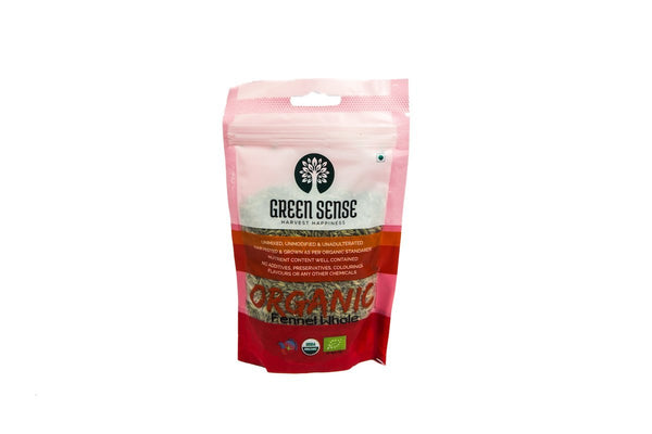 Organic Whole Fennel / Saunf, 100g