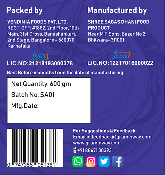 Gluten-Free Singhara Atta, 450gms