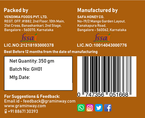 Ginger Honey, 350gms