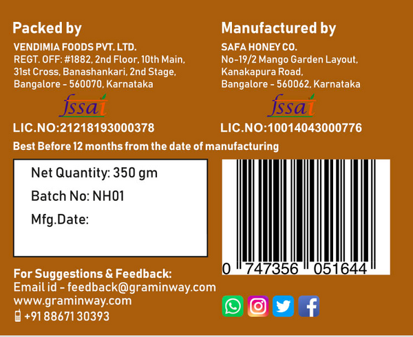 Natural Honey, 350gms