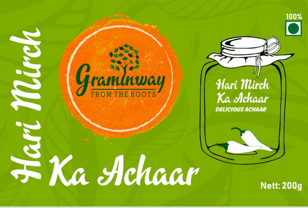 Hari Mirch Ka Achar, 200gms