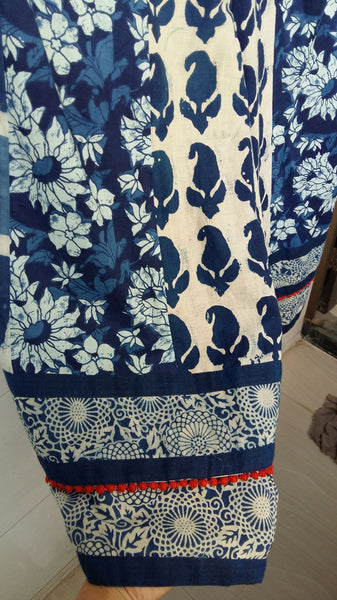 Sea Breeze Palazzo Pants - Created with upcycled fabric