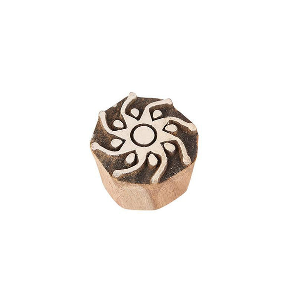 Mughal Pattern Hand Carved Wooden Printing Stamp Blocks Created by Traditional Artisans (CEN-WB-001) - Set of 8