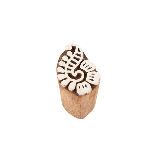 Mughal Pattern Hand Carved Wooden Printing Stamp Blocks Created by Traditional Artisans - CEN-WB-003 (Set of 8)
