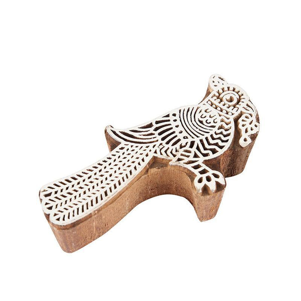 Mughal Pattern Hand Carved Wooden Printing Stamp Blocks Created by Traditional Artisans - CEN-WB-008 (Set of 8)