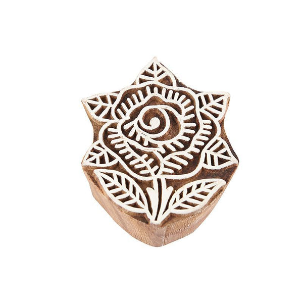 Mughal Pattern Hand Carved Wooden Printing Stamp Blocks Created by Traditional Artisans - CEN-WB-009(Set of 8)