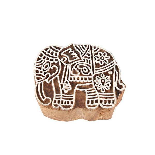 Mughal Pattern Hand Carved Wooden Printing Stamp Blocks Created by Traditional Artisans - CEN-WB-010 (Set of 8)