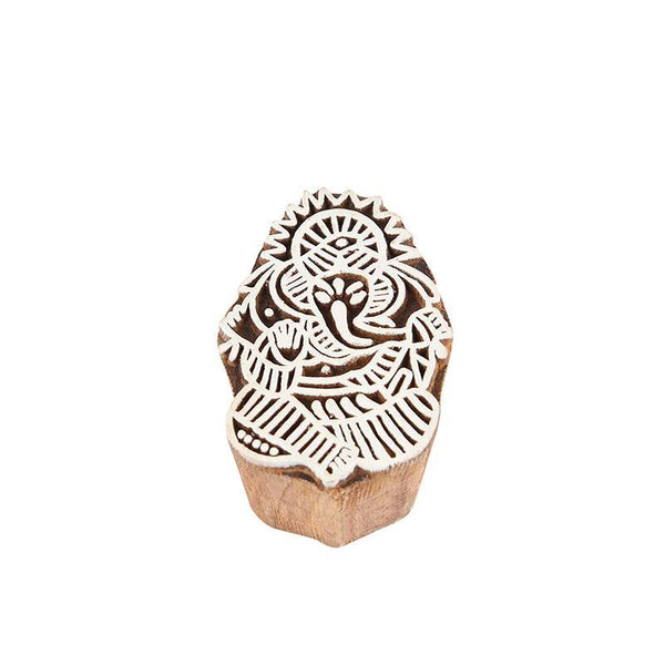 Mughal Pattern Hand Carved Wooden Printing Stamp Blocks Created by Traditional Artisans - CEN-WB-010 (Set of 8)