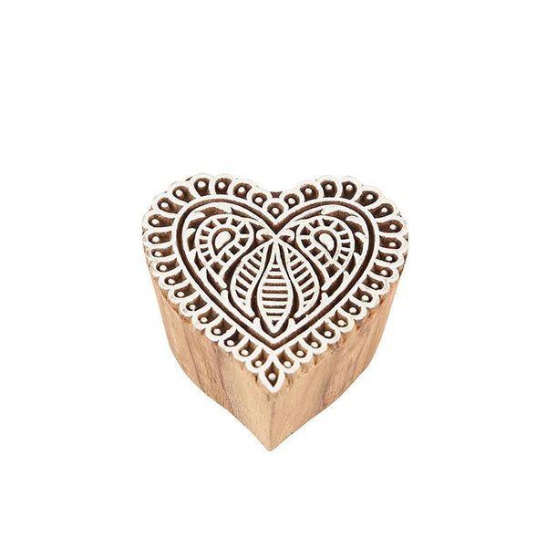 Mughal Pattern Hand Carved Wooden Printing Stamp Blocks Created by Traditional Artisans - CEN-WB-010 (Set of 8)