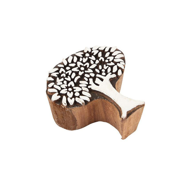 Mughal Pattern Hand Carved Wooden Printing Stamp Blocks Created by Traditional Artisans - CEN-WB-012(Set of 8)