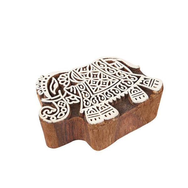 Mughal Pattern Hand Carved Wooden Printing Stamp Blocks Created by Traditional Artisans - CEN-WB-012(Set of 8)