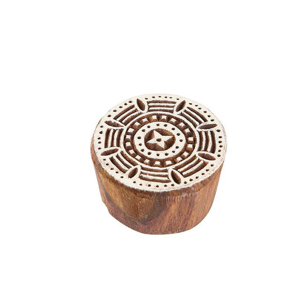 Mughal Pattern Hand Carved Wooden Printing Stamp Blocks Created by Traditional Artisans - CEN-WB-012(Set of 8)