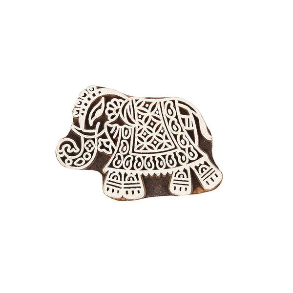 Mughal Pattern Hand Carved Wooden Printing Stamp Blocks Created by Traditional Artisans - CEN-WB-012(Set of 8)