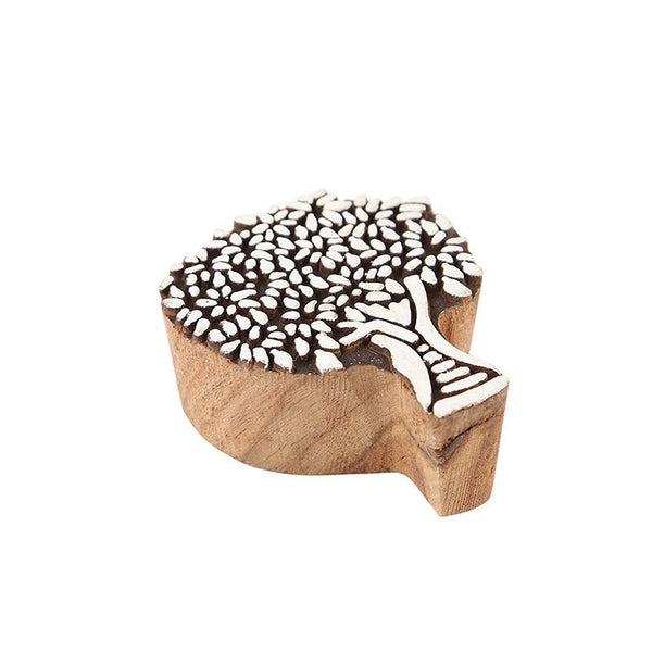 Mughal Pattern Hand Carved Wooden Printing Stamp Blocks Created by Traditional Artisans - CEN-WB-014(Set of 8)