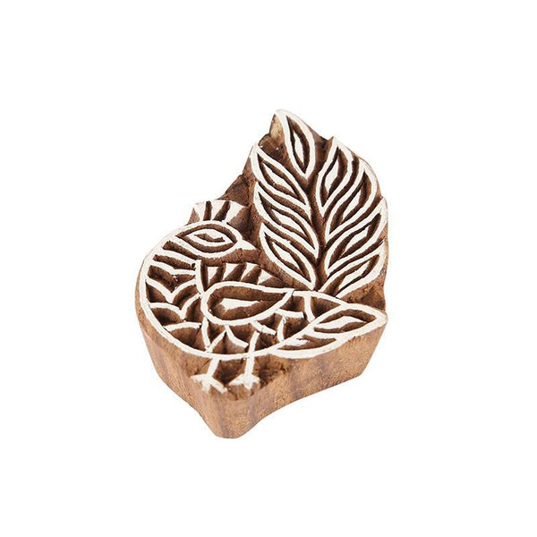 Mughal Pattern Hand Carved Wooden Printing Stamp Blocks Created by Traditional Artisans - CEN-WB-015 (Set of 8)