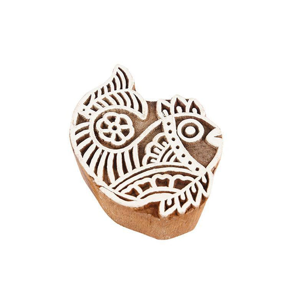 Mughal Pattern Hand Carved Wooden Printing Stamp Blocks Created by Traditional Artisans - CEN-WB-015 (Set of 8)