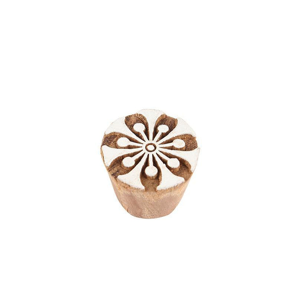 Mughal Pattern Hand Carved Wooden Printing Stamp Blocks Created by Traditional Artisans - CEN-WB-016(Set of 8)