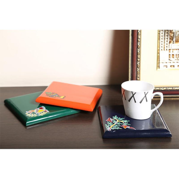 Hand-Carved Wooden Trivet (Set of 3) created by Traditional Artisans