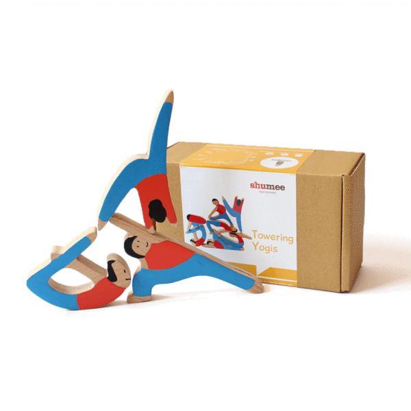 Towering Yogis Balance Toy Set - 100% Safe, Natural & Eco-Friendly