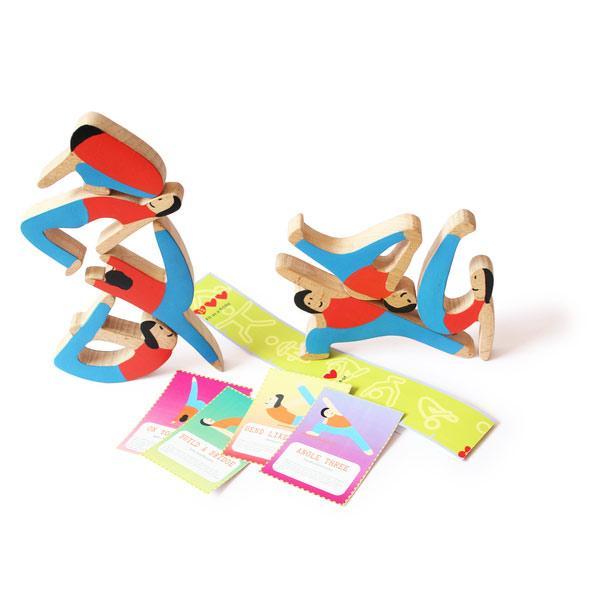 Towering Yogis Balance Toy Set - 100% Safe, Natural & Eco-Friendly