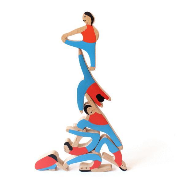 Towering Yogis Balance Toy Set - 100% Safe, Natural & Eco-Friendly