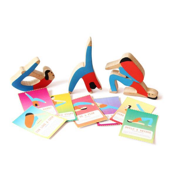 Towering Yogis Balance Toy Set - 100% Safe, Natural & Eco-Friendly