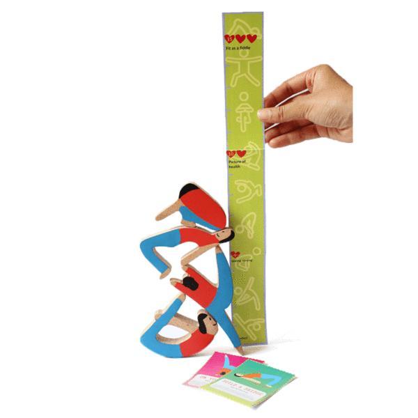 Towering Yogis Balance Toy Set - 100% Safe, Natural & Eco-Friendly