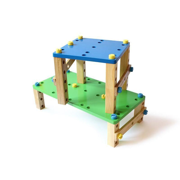 Wooden DIY Maker Set with  Building & Constructive Play Toys - 100% Safe, Natural & Eco-Friendly
