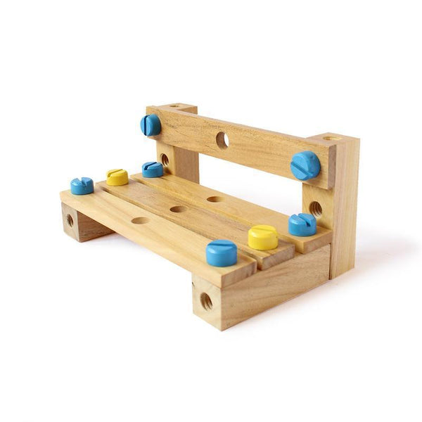 Wooden DIY Maker Set with  Building & Constructive Play Toys - 100% Safe, Natural & Eco-Friendly