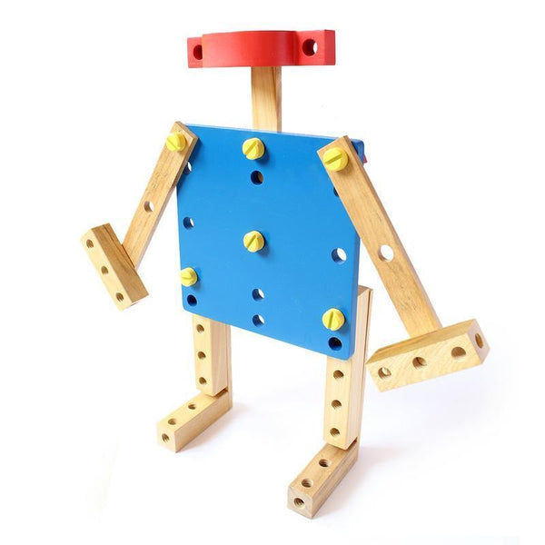 Wooden DIY Maker Set with  Building & Constructive Play Toys - 100% Safe, Natural & Eco-Friendly