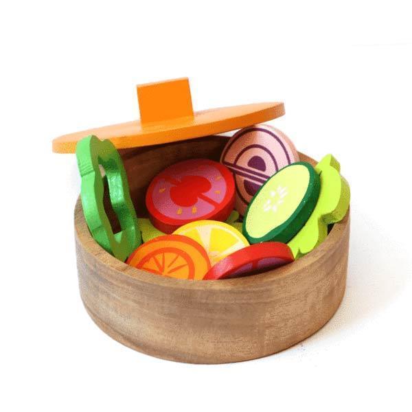 Lil Chef's Wooden Toy Cooking Set - 100% Safe, Natural & Eco-Friendly