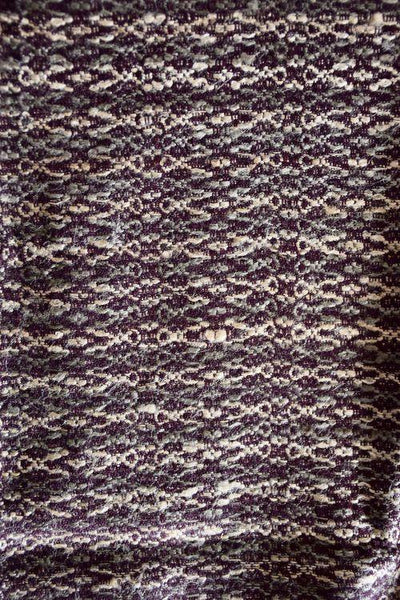 Handwoven, Naturally Dyed Silk and Wool Stole - Maroon and Cream