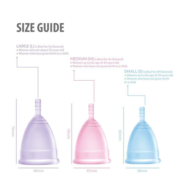 Reusable Menstrual Cup made of Medical Grade Silicone - Large